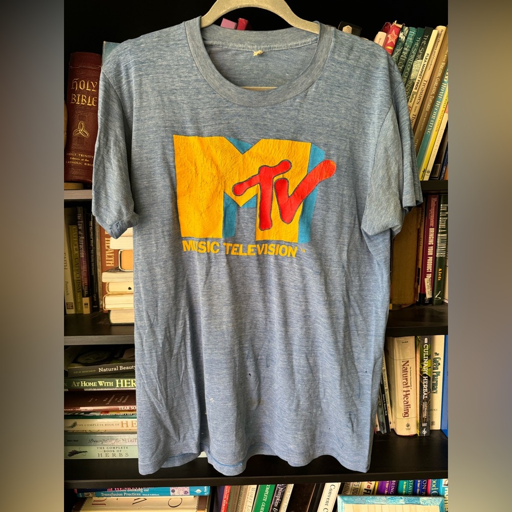 Vintage Single Stitch MTV Music Television T-Shirt